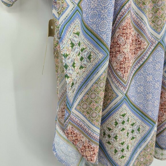 New Flynn Skye Maple Top Womens XS Moroccan Tiles Short Sleeve - Picture 5 of 6